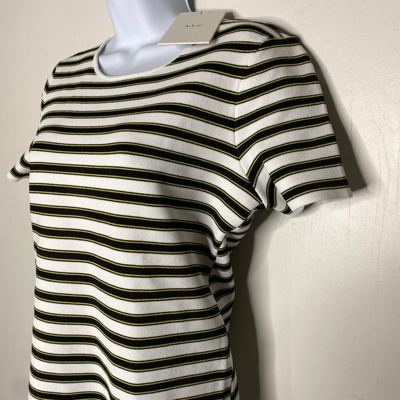A.L.C. Dale Open Back Striped Knit Top Womens Size - Picture 4 of 12